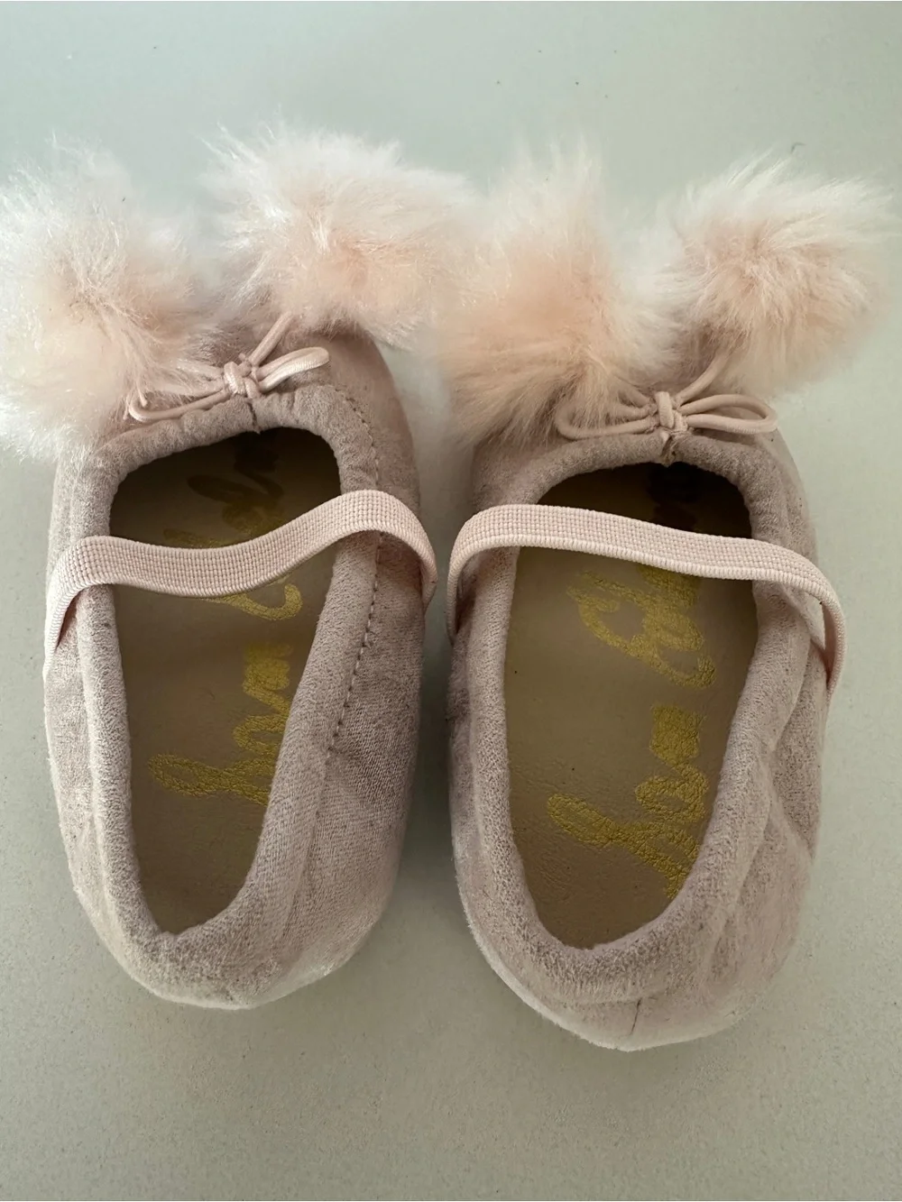 Sam Edelman Baby Felicia Pom Pom Flats Light Pink US Size 3